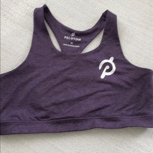 Peloton XL sports bra in purple